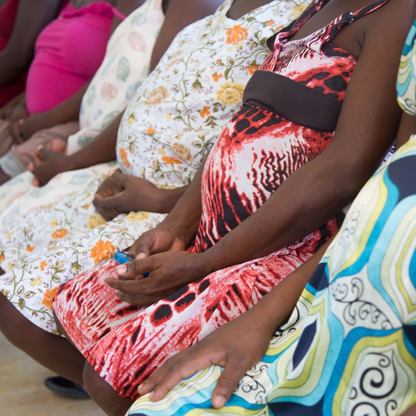 Expectant mothers awaiting prenatal care